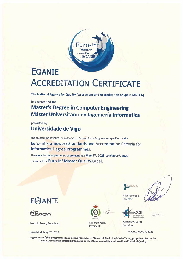 Máster Universitario en Ingeniería Informática | Escola Superior de ...